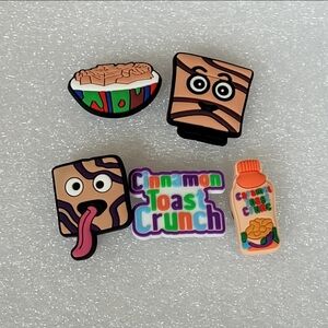 5pc Cinnamon Toast Crunch Croc Charm Jibbitz